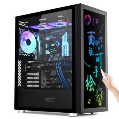DarkFlash DK210 Graffiti ATX Gaming Case - Black