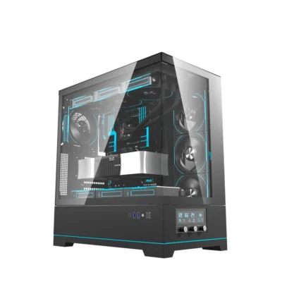 DarkFlash DY451 Pro Tempered Glass ATX PC Case - Black