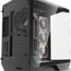 Darkflash DY470 ATX PC Case Three-side glass panel designed with 3 ARGB Fans – Black