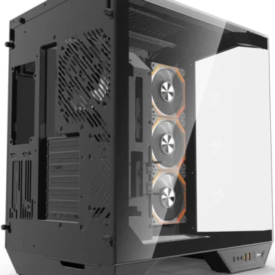 Darkflash DY470 ATX PC Case Three-side glass panel designed with 3 ARGB Fans – Black