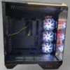 Darkflash DY470 ATX PC Case Three-side glass panel designed with DR08 3 ARGB Fans – Black