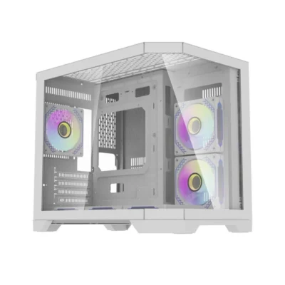 Darkflash FT418 Pro ATX Gaming Case – White