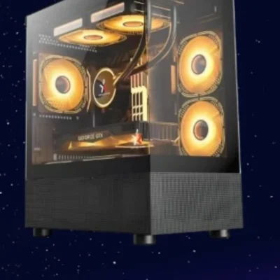 Sonic E3BL Case with 3 ARGB Fan - Black