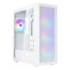 SilverStone FARA SST-515XR-WG ATX Mid-Tower Chassis with 4 Fans - White